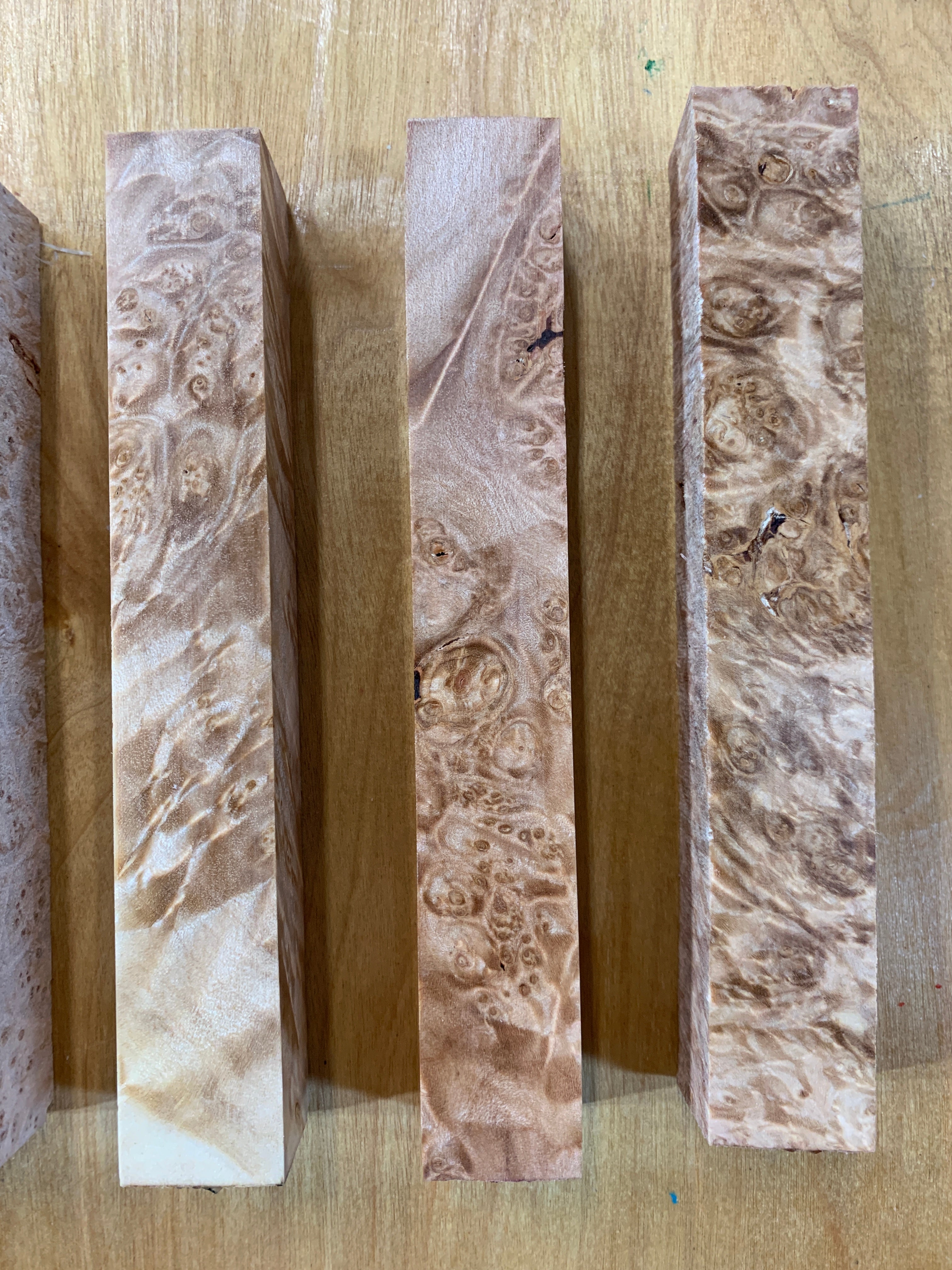 Stabilized Maple Burl Pen Blank